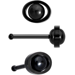 20G 1/4 5mm Multicolor Eyes Nose Bone Set of 4