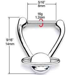 16G 5/16 Saturn Interplanetary Hinged Cartilage Clicker