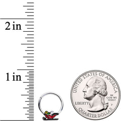 16G 3/8 Santa's Sleigh Ride Hinged Segment Ring