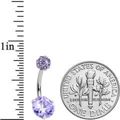 Purple Gem Days of Disco Belly Ring