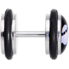 Black White Spaceship UFO Cheater Plug