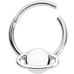 16G 3/8 Outer Space Planet Saturn Hinged Segment Ring
