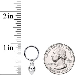 16G 3/8 Open Eyed Alien Invader Dangle Hinged Segment Ring