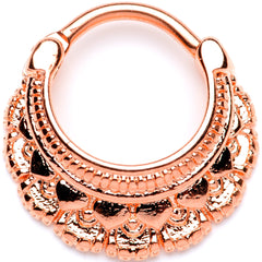 16G 3/8 Rose Gold Tone Always Elegant Septum Clicker