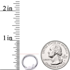 16G 3/8 Itty Bitty Brontosaurus Dinosaur Hinged Segment Ring
