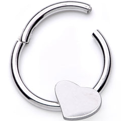 16G 3/8 I Heart My Piercings Hinged Segment Ring