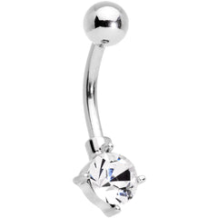 Clear Gem Blue Faux Druzy Rose Gold Tone Crescent Moon Belly Ring Set