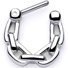 16G 1/4 Chain Link Hinged Septum Clicker