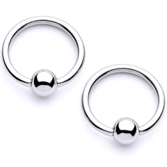 14G White Faux Opal Elephant BCR Barbell Nipple Ring Set of 4