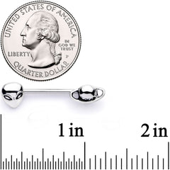 14G 9/16 Space Aliens from Planet Saturn Barbell Nipple Ring Set