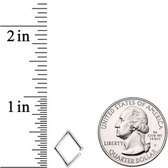 16G Simply Steel Rhombus Closure Ring
