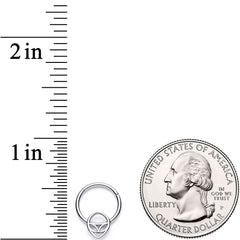 16G 3/8 Happy Smiling Alien Hinged Segment Ring