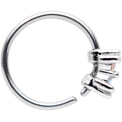 20G 5/16 Aurora Gem Duo Petite Nose Hoop