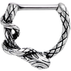 16G 5/16 Slithering Snake Septum Clicker