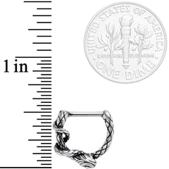16G 5/16 Slithering Snake Septum Clicker