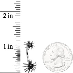 Creepy Crawly Spider Critters Double Mount Belly Ring