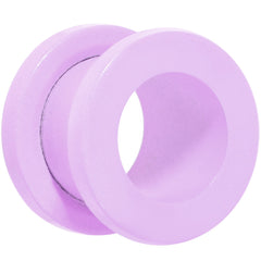 Sweet Pastel Purple Screw Fit Tunnel Plug Set 16G to 19mm