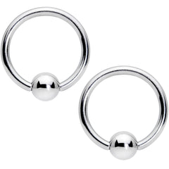 14G 7/16 1/2 Aqua Gem Flowers BCR Barbell Nipple Ring Set of 4