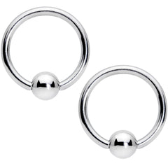 14G 7/16 1/2 Pink Gem Flowers BCR Barbell Nipple Ring Set of 4