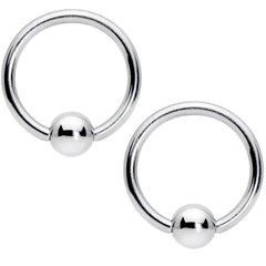 14G Clear Gem Rose Gold Tone Flowers BCR Barbell Nipple Ring Set