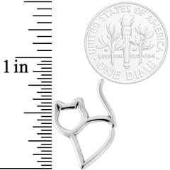16G One Cool Kitty Cat Closure Ring