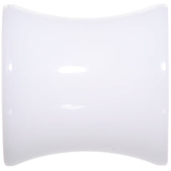 0G White UV Reactive Acrylic Saddle Plug Set
