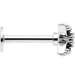16G 5/16 Black Gem Compass Star Labret Monroe Tragus