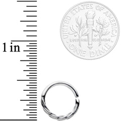 16G 3/8 A Simple Twist Septum Closure Ring