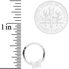 16G 3/8 Spring Butterfly Hinged Segment Ring