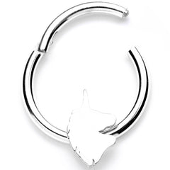 16G 3/8 Mythical Unicorn Hinged Segment Ring