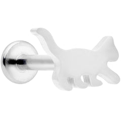 16G 5/16 Cat Internally Threaded Labret Tragus