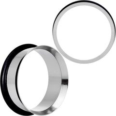 Stainless Steel Single Flare Tunnel Plug Set Available in Sizes  8G to 1