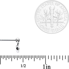 20G 1/4 Open Eyed Alien Dangle Nose Bone
