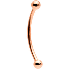 16G 5/8 Rose Gold Tone Curved Barbell