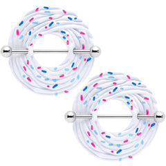 14G 33mm Vanilla Cupcake Nipple Shield Set