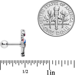 16G 1/4 Colorful Drama Llama Cartilage Tragus Earring