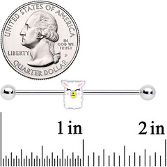 14G Sweet Llama Industrial Barbell 38mm