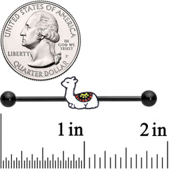 14G Sleepy Llama Industrial Barbell 38mm