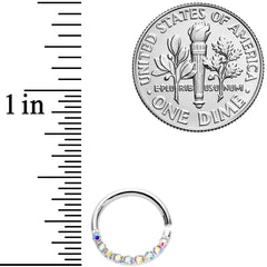 16G 5/16 Aurora Gem Simple Elegance Seamless Circular Ring