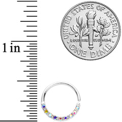 16G 3/8 Aurora Gem Simple Elegance Seamless Circular Ring