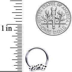 16G 3/8 Happy Giraffe Hinged Segment Ring