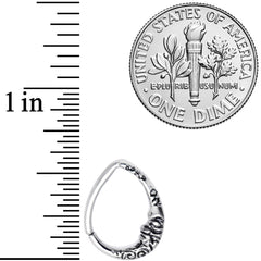 16G 1/2 Man in the Crescent Moon Teardrop Closure Ring