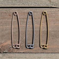 16G Punk Rock Safety Pin Industrial Barbell 38mm