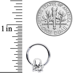 16G 3/8 Black Gem Nautical Octopus Hinged Segment Ring