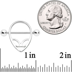 14G 9/16 UFO Alien Nipple Shield Set