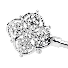 14G Ornate Filigree Key Industrial Barbell 38mm
