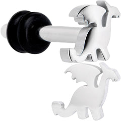 Steel Fantasy Dragon Single Flare Plug Set 14G to 2G