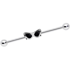 14G Clear Gem 50s Retro Summer Sunglasses Industrial Barbell 38mm