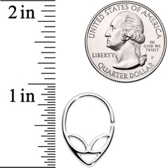 14G 9/16  UFO Alien Nipple Ring Set