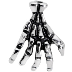 16G 1/4 Spooky Skeleton Hand Halloween Labret Monroe Tragus